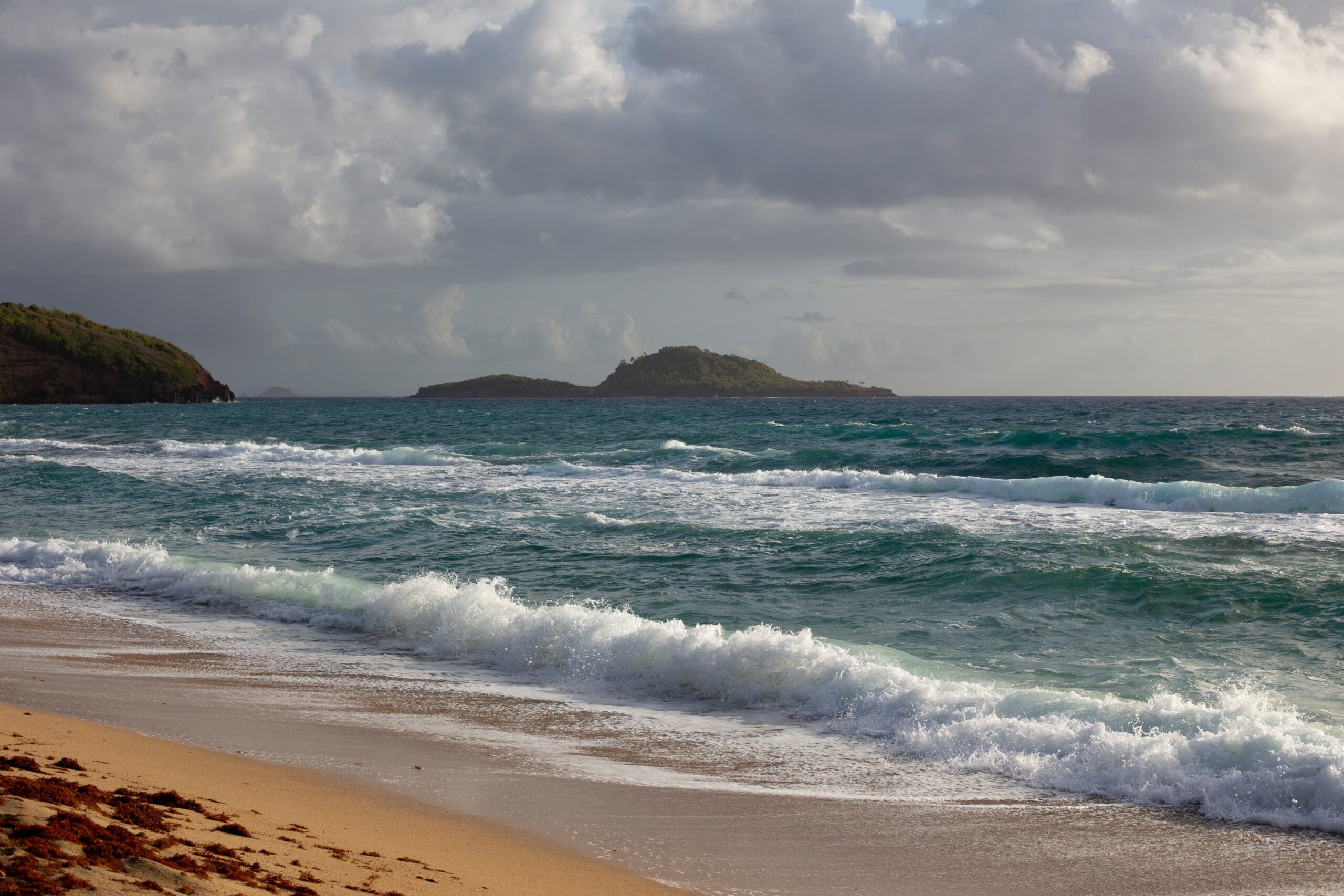 Ocean Waves at Dusk